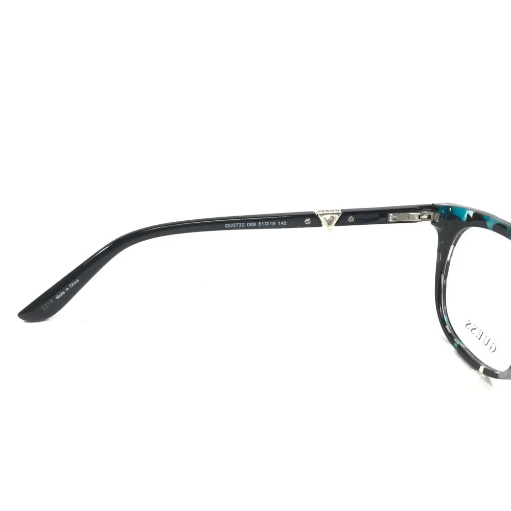 Guess Eyeglasses Frames GU2732 089 Black Blue Tortoise Round Full Rim 51-18-140